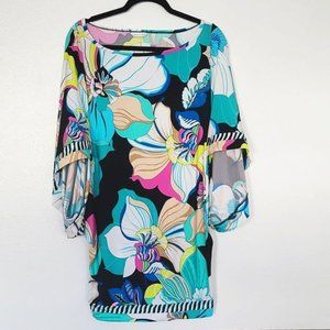 Trina Turk Sinatra Swim Cover Up Tunic Dress Size 2X (fits like XL) NWOT